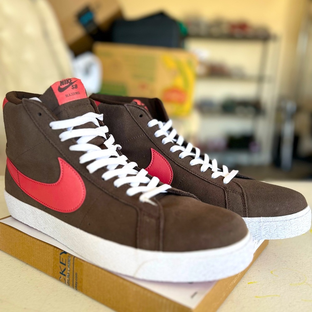 Size 14 - Nike Zoom Blazer Mid SB Brown Adobe 2022